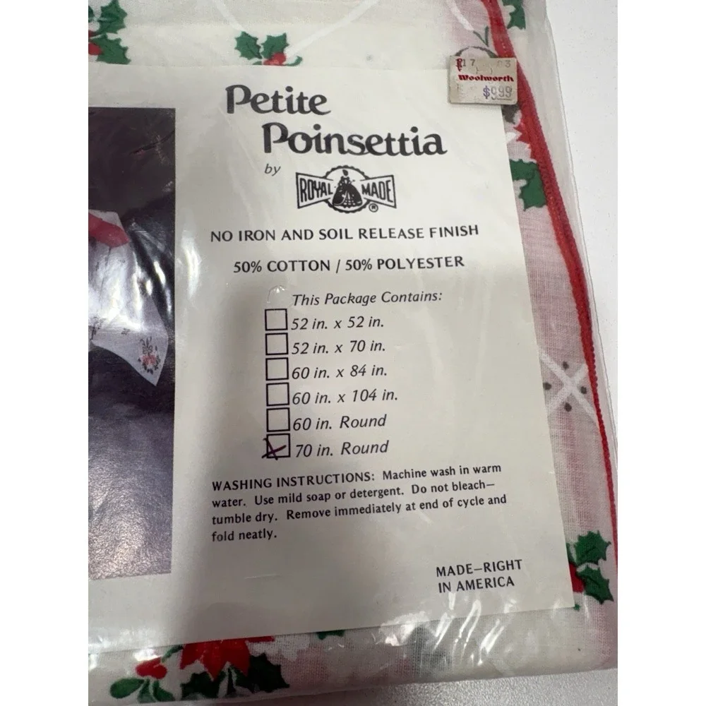 Petite Poinsettia By‎ Royal Made Tablecloth 70